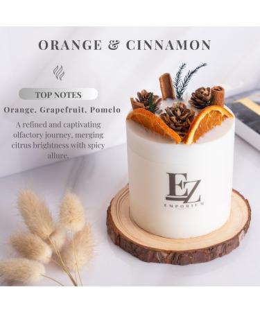 Luxury Scented Candle - 100% Soy Wax Eco-Friendly 50+ Hour Burn Time Premium Glass Cover - Orange Grapefruit & Pomelo Fragrance - Perfect Gift Boxed Home Decor - Buy Online on GoSupps.com