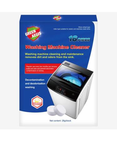 Eco-Friendly Washing Machine Cleaner & Descaler - 16 Tablets (448g) | Deep Clean Front & Top Loading Washers, Drum & Tub Seals - Buy Online on GoSupps.com