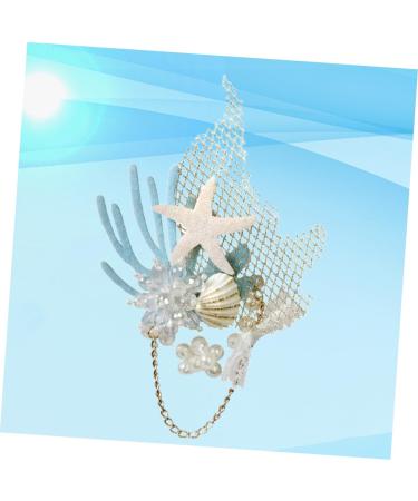 minkissy 1pc Hair Barrette Wedding Tiara Bridal Headpieces for Wedding Headdress Crystal Headband Beach Party Hair Goody Barrettes for Women Bobby Pins Pearl Bride Hair Accessories - Buy Online on GoSupps.com
