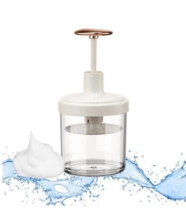Gentle Deep Cleanser Rich Foam Maker for Face Wash Foam Cleanser and Wash Foamer Facial Cleansing Tool (w h i t e)