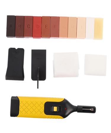 minkissy 3 Sets Surface Scratch Repair Kit Cordless Restorer Cabinet Tools Wood Restorer Floor Gap Repairing Tool Wood Repair Kit Wooden Furniture Repair Kit Tile Tools Plastic Suite
