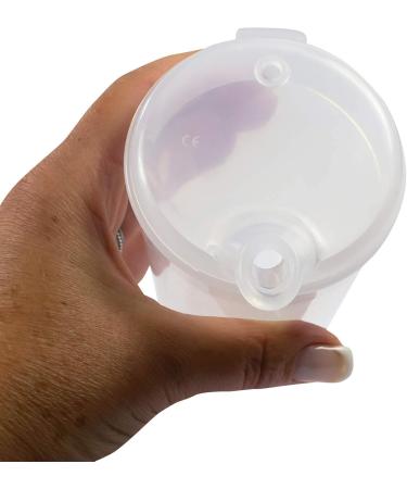 Medi-Inn 250ml Beak Cup Set - 5 Lower Parts & 10 Lids (12x10mm & 4x4mm) | Transparent | International Shipping - Buy Online on GoSupps.com