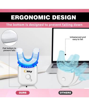 CHICY Teeth Whitening Kit with LED Accelerator Light - Removes Coffee, Smoking, Wine Stains - Buy Online on GoSupps.com