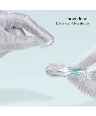 XINGSUI Soft Silicone Finger Toothbrushes 4 Pack with Storage Box for Dental Care & Gum Massage - Buy Online on GoSupps.com