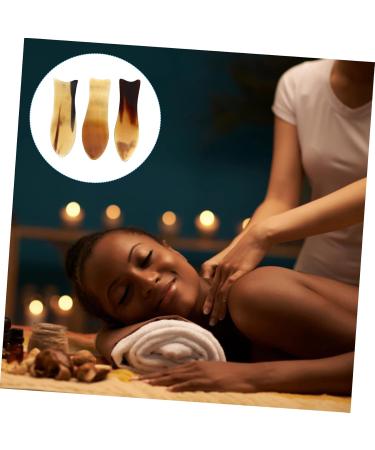 Minkissy 9-Piece Horn Gua Sha Massage Tool Set - Face Scraper & Body Massage Boards for Spa and Neck Care - Enhance Skin Wellness - Buy Online on GoSupps.com