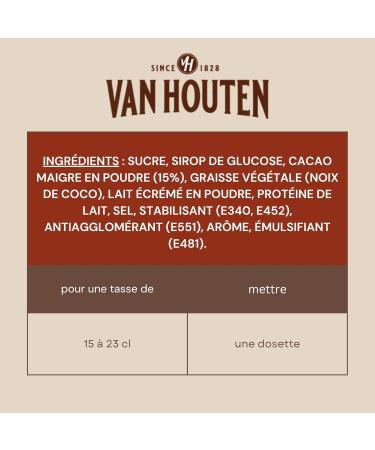 V. HOUTEN | 20 Individual Pods of Milk Chocolate VH6 | Individual Sticks 23g of Milk Powder for Gourmet Breaks - Buy Online on GoSupps.com