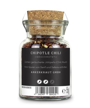 Chipotle Chili 55g in Eco-Friendly Cork Jar - Premium Spices for International Shipping - Buy Online on GoSupps.com