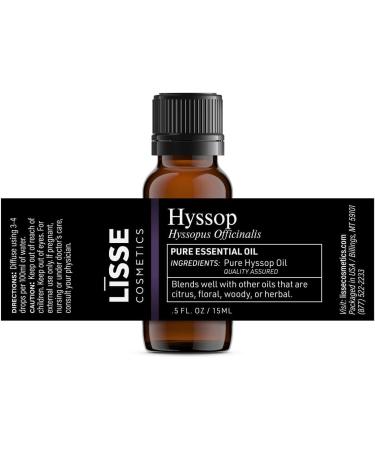 Hyssop 100% Pure Essential Oil - Batch Tested & Third Party Verified - Premium Quality (0.5 Fl Oz) - Buy Online on GoSupps.com