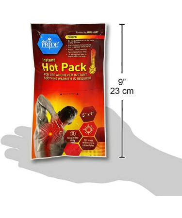 Medpride Instant Hot Packs 5x9 - 24 Pack | Disposable Heating Bags for Muscle Pain & Menstrual Relief - Buy Online on GoSupps.com