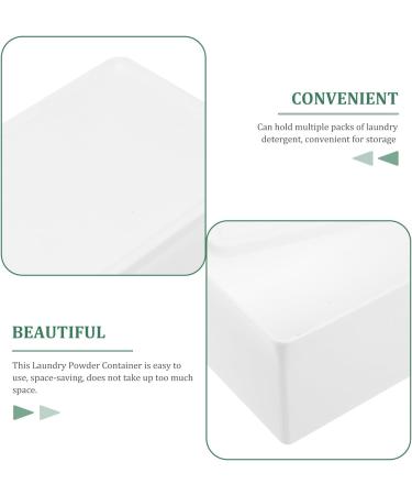 Alipis Box Sheet storage container Sundries Storage Bucket storage box Fragrant beads soap dispenser Laundry Detergent Bin large capacity bucket white household laundry powder bin - Buy Online on GoSupps.com