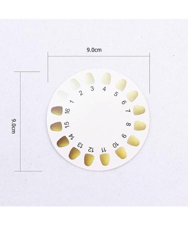 DEWIN 3-Part Tooth Color Comparison Charts | Teeth Whitening Shade Guide | Accurate Dental Color Cards for Perfect Smiles - Buy Online on GoSupps.com
