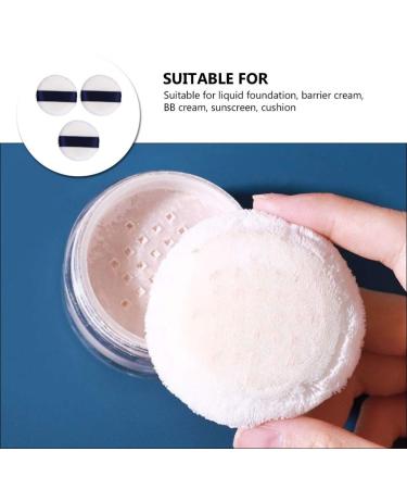 Beaupretty 3pcs Velvet Powder Puff Set - Fluffy Cosmetic Sponges for Loose Powder Makeup - Buy Online on GoSupps.com
