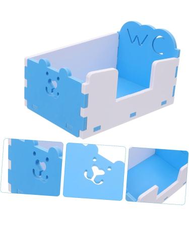 BESPORTBLE 1pc Hamster Toilet Hamster Bathroom Critters Hamster Litter Toilet Pet Pet Toilet Blue PVC 15x10cm Blue - Buy Online on GoSupps.com