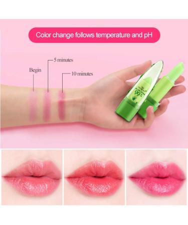 4 Pack Aloe Vera LemonSac Long Lasting Lip Balm Set | Moisturizing Color Changing Lip Gloss (4Pcs) - Buy Online on GoSupps.com