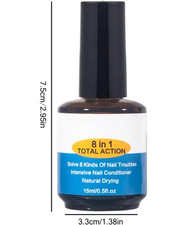 ASMAYSA Nail Strengthening Treatment-Nail Therapy-8 in 1 Total Action Concentrated Hardening & Strengthening Polish Nail Serum Nail Growth Activator Nail Repair Weak Thin Soft Peeling Nails - Buy Online on GoSupps.com