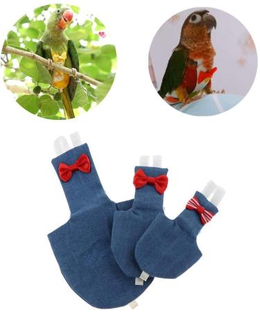 Tenlacum Parrot Diapers - Perfect for Green Cheeks Amazons & Eclectus | Denim S - Shop Internationally! - Buy Online on GoSupps.com