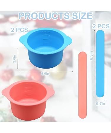 SILICONE WAX WARMER LINER & BOWL SET | Non-Stick Wax Pot & Spatulas | Hair Removal Tool | 2 Pcs (Blue/Pink) - Buy Online on GoSupps.com