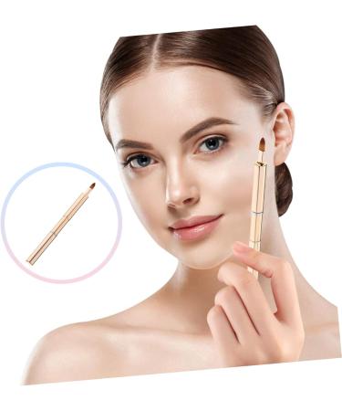 Beaupretty Portable Retractable Lip Brush Lip Lip Gloss Lip Balm Applicator Makeup Tools Lip Brush for Women Lip Brush Wand Lip Makeup Beauty Tools Aluminum Concealer 13.40X0.90X0.90CM Golden - Buy Online on GoSupps.com