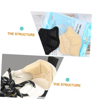 NOLITOY Anti Drop Heel Half Size Pads - Cushion Inserts for Women Sneaker Heel Cushions Insoles and Stickers - Assorted Colors - 10.3X7.4CM - Buy Online on GoSupps.com