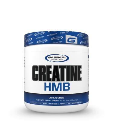 Gaspari Nutrition Creatine HMB Micronized Creatine Monohydrate and HMB Delivers Strength Muscle Protection and Training Performance (30 Servings Unflavored) Unflavored 7.94 Ounce (Pack of 1)