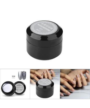 8ml / Bottle Metallic Painted Nail Gel Polish Nail Art Creative Elastic Metallic Painted Glue Nail Painted Gel Metallic Nail Art UV Varnish Lacquer(Silver 01) - Buy Online on GoSupps.com