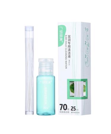 Wax And Removing Ear Cleaning Line Hole 15ml Liquid Removing Line Odor Cleaning Ear Hole Ear Cleaning Tooth care Hollow Candle for Ear Wax Removal (white One Size)