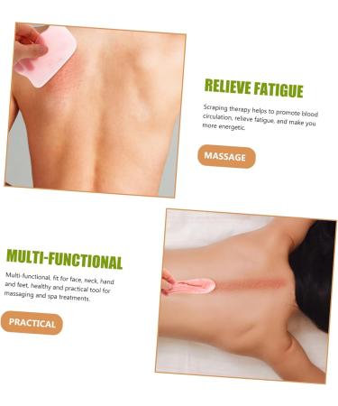 Coolhiya 4-Piece Guasha Tool Set - Face & Body Massage Board for Acupuncture & Relaxation | Portable Schabestein Gua Sha Tools - Buy Online on GoSupps.com