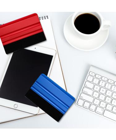 2 Pcs Felt Edge Squeegee Wallpaper Smoothing Tool Vinyl Scraper Tool Car Squeegee Decal for Wall Decals Paint Protection Film Car Wraps Wallpaper Pasting - Buy Online on GoSupps.com