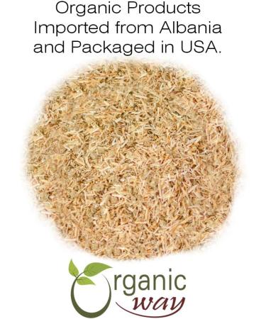 Organic Way Chamomile Flowers Cut & Sifted (Matricaria chamomilla) Herbal Tea - European Wild-Harvest | Organic & Kosher Certified | Non GMO | USDA Certified | Origin - Albania (1LB / 16Oz) 16 Ounce (Pack of 1) - Buy Online on GoSupps.com