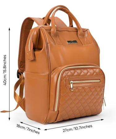 Ziosinm Leather Baby Wrap Backpack - Multifunctional Waterproof Diaper Bag for On-The-Go - Stylish Brown PU Design - Buy Online on GoSupps.com