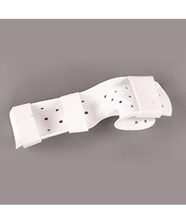 Rolyan Perforated Functional Position Hand Splint with Strapping Right Medium Maximum Ventilation Preformed 1/8" Polyform Splinting Material Low-Temperature Thermoplastic Hand & Wrist Support
