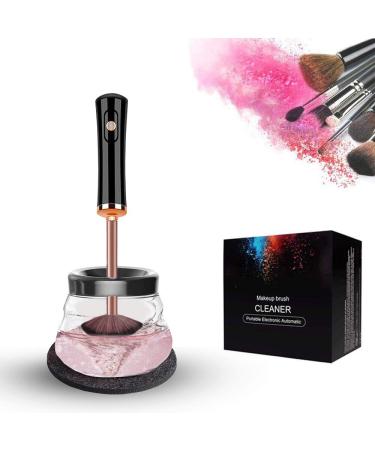 Make-up brush cleaner dryer wash and dry for 10 seconds calm and anti-shake electric brush cleaner set automatic deep cosmetic make-up brush tool black - Buy Online on GoSupps.com