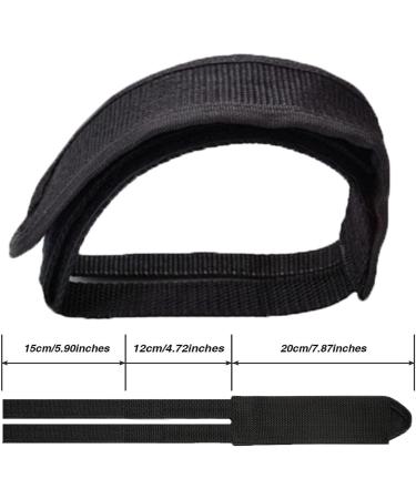 Outgeek Bike Pedal Straps - 1 Pair Black Fixed Gear Pedal Toe Clips - Buy Online on GoSupps.com