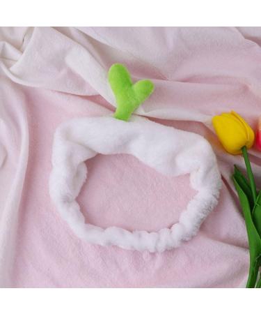 Makeup Headband Elastic Sprout Head Wraps Face Washing Hair Bands White shower head wraps - Buy Online on GoSupps.com