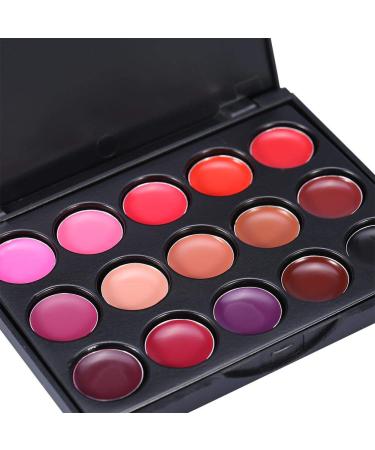 15 Colors Lip Gloss Palette - Professional Makeup Set & Personal Use | Camouflage Lipstick Case - Buy Online on GoSupps.com