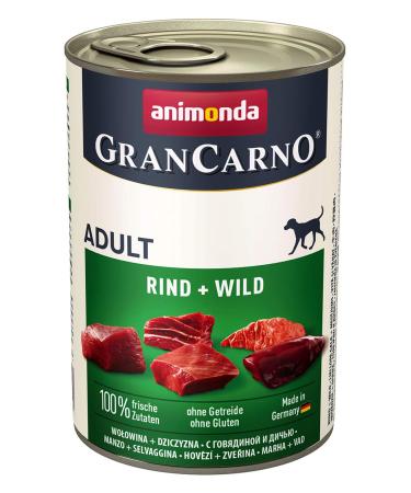 Animonda Gran Carno Dog Food - Beef + Game - 6 x 400 g