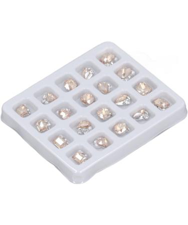 Nail Charms Sparkling 20 Pieces Nail Design Nail Art Rhinestone Embellishments for Girls for Travel (Champagne) - Buy Online on GoSupps.com