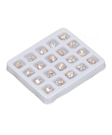 Nail Charms Sparkling 20 Pieces Nail Design Nail Art Rhinestone Embellishments for Girls for Travel (Champagne)