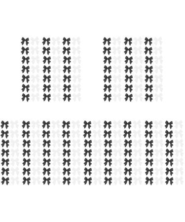 500 Pcs Bow Nail Decoration nail art accessories nail art decoration nail decals for nail art white stickers nail decals stickers Resin Manicure Decor Nail DIY Charms classic mold 0.6X0.6X0.3CMx5pcs Assorted Colorx5pcs