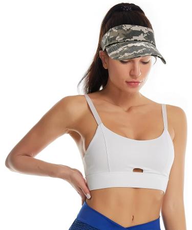 Adjustable Camo Sun Visors Hats for Women & Men - 2PCS Sports Caps for Golf, Running, Summer Beach - Buy Online on GoSupps.com