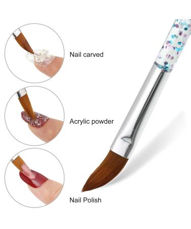 10 Piece 3D Nail Brushes Art Set with Acrylic Rhinestone Handles - Nail Painting Design Pen Brushes for Ombre and Acrylic Nail Art - Buy Online on GoSupps.com