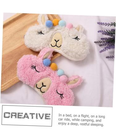FOMIYES 10 Pcs Sherpa Fleece Eye Masks for Kids & Adults - Plush Travel Sleep Masks & Blindfolds - Perfect for Airplane Rides & Sleepovers - Buy Online on GoSupps.com