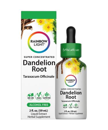 Rainbow Light Dandelion Root Extract Supplement | 2 Fl Oz | Super Concentrated | Alcohol Free | Non-GMO and Gluten Free