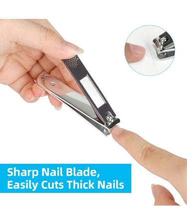 Lophe 3PC Manicure Set - Professional Stainless Steel Nail Clippers & Scissors Kit for Home & Travel | Nail Care for Women Men & Seniors - Buy Online on GoSupps.com