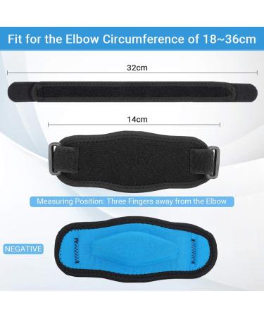 Elbow Brace for Tennis & Golf - Pain Relief Strap for Bursitis | Adjustable Comfort for Left & Right Arm - Buy Online on GoSupps.com