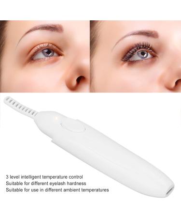 Heated Eyelash Curler - 10s Preheating USB Charging 3 Temperature Levels | Portable Curling Tool for Home & Travel - Buy Online on GoSupps.com