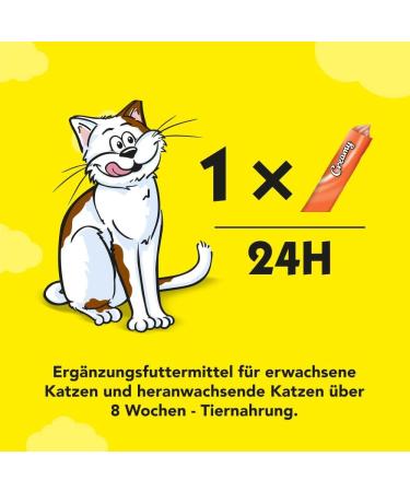 Dreamies Creamy Chicken Cat Treats - 44 Portions of Delicious Snacks | 11 Pack (40g) - Buy Online on GoSupps.com