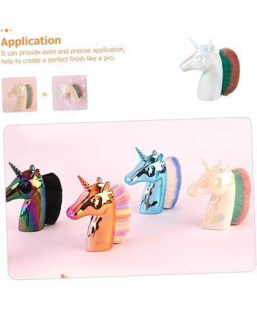 Ipetboom Nail Dust Cleaning Loose Powder Beauty Brush Nail Clean up Pen Nail Cleaner Makeup Brush Nail Cleaning Brush Mineral Foundation Powder Couple Toys Plastic Foundation Brush Make up 8.8x8x3.3cm Assorted Color - Buy Online on GoSupps.com