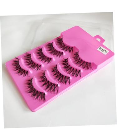 minkissy 5 Pairs Dense Eyelash Curly False Eyelashes Training Eyelash Natural False Lashes Natural False Eyelashes Natural Fake Lashes Cross Eyelashes Natural Eyelashes Fake Eyelash Extend - Buy Online on GoSupps.com