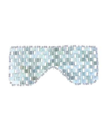Miaija Jade Eye Mask Natural Jade Eye Cooling Therapy Blindfold Anti Aging Eye Pads Sleep Relax Cover for Puffy Eyes Dark Circles Soothe Eye Fatigue